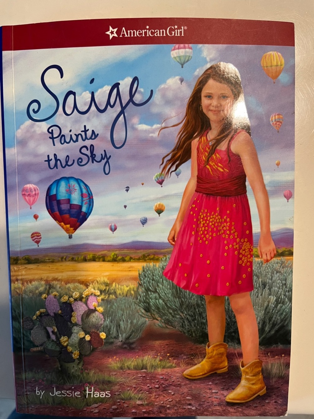 American Girl Doll - Saige paints the sky Book
